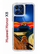 Чехол-накладка Huawei Honor X8 (638517) Kruche PRINT Cookie Scream