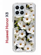 Чехол-накладка Huawei Honor X8 (638517) Kruche PRINT Ромашки