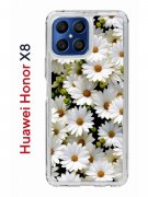 Чехол-накладка Huawei Honor X8 (638517) Kruche PRINT Ромашки