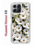 Чехол-накладка Huawei Honor X8 (638517) Kruche PRINT Ромашки