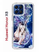 Чехол-накладка Huawei Honor X8 (638517) Kruche PRINT Грация