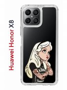 Чехол-накладка Huawei Honor X8 (638517) Kruche PRINT Tattoo Girl
