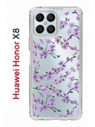 Чехол-накладка Huawei Honor X8 (638517) Kruche PRINT Сакура