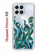 Чехол-накладка Huawei Honor X8 (638517) Kruche PRINT Щупальца