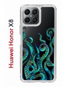 Чехол-накладка Huawei Honor X8 (638517) Kruche PRINT Щупальца