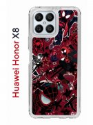 Чехол-накладка Huawei Honor X8 (638517) Kruche PRINT Майлз Человек-паук