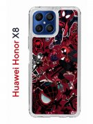 Чехол-накладка Huawei Honor X8 (638517) Kruche PRINT Майлз Человек-паук