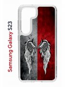 Чехол-накладка Samsung Galaxy S23 (638518) Kruche PRINT Крылья