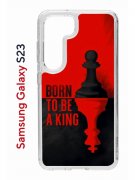 Чехол-накладка Samsung Galaxy S23 (638518) Kruche PRINT Born to be a King