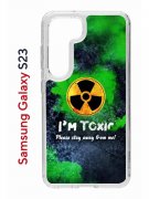 Чехол-накладка Samsung Galaxy S23 (638518) Kruche PRINT Toxic