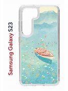 Чехол-накладка Samsung Galaxy S23 (638518) Kruche PRINT озеро цветов