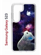Чехол-накладка Samsung Galaxy S23 (638518) Kruche PRINT Мотылёк