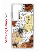 Чехол-накладка Samsung Galaxy S23 (638518) Kruche PRINT Ягоды и Цветы