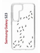 Чехол-накладка Samsung Galaxy S23 Kruche Print Муравьи