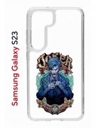 Чехол-накладка Samsung Galaxy S23 (638518) Kruche PRINT Джокер