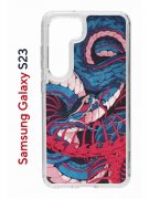Чехол-накладка Samsung Galaxy S23 (638518) Kruche PRINT Японская змея