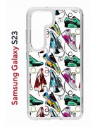 Чехол-накладка Samsung Galaxy S23 (638518) Kruche PRINT Кроссы Nike Air Max