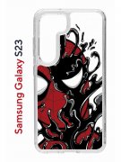 Чехол-накладка Samsung Galaxy S23 (638518) Kruche PRINT Spider-Man-Venom