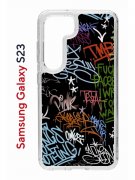 Чехол-накладка Samsung Galaxy S23 (638518) Kruche PRINT Граффити