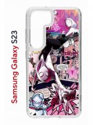 Чехол-накладка Samsung Galaxy S23 (638518) Kruche PRINT Гвен Человек-Паук