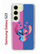 Чехол-накладка Samsung Galaxy S23 Kruche Print СТИЧ