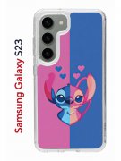 Чехол-накладка Samsung Galaxy S23 Kruche Print СТИЧ