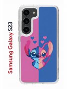 Чехол-накладка Samsung Galaxy S23 Kruche Print СТИЧ