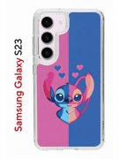 Чехол-накладка Samsung Galaxy S23 Kruche Print СТИЧ
