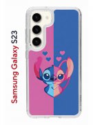 Чехол-накладка Samsung Galaxy S23 Kruche Print СТИЧ