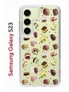 Чехол-накладка Samsung Galaxy S23 (638518) Kruche PRINT Cake
