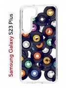 Чехол-накладка Samsung Galaxy S23 Plus (638514) Kruche PRINT Виниловые пластинки