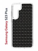 Чехол-накладка Samsung Galaxy S23 Plus (638514) Kruche PRINT Карбон