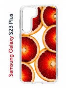 Чехол-накладка Samsung Galaxy S23 Plus (638514) Kruche PRINT Orange