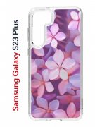 Чехол-накладка Samsung Galaxy S23 Plus (638514) Kruche PRINT Гортензия