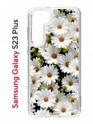 Чехол-накладка Samsung Galaxy S23 Plus (638514) Kruche PRINT Ромашки