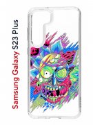 Чехол-накладка Samsung Galaxy S23 Plus (638514) Kruche PRINT Многоликий Рик