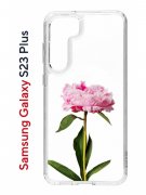 Чехол-накладка Samsung Galaxy S23 Plus (638514) Kruche PRINT Пион