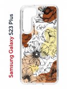 Чехол-накладка Samsung Galaxy S23 Plus (638514) Kruche PRINT Ягоды и Цветы