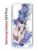 Чехол-накладка Samsung Galaxy S23 Plus (638514) Kruche PRINT Грация