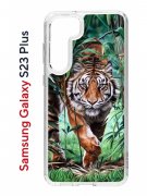 Чехол-накладка Samsung Galaxy S23 Plus (638514) Kruche PRINT Крадущийся тигр