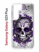 Чехол-накладка Samsung Galaxy S23 Plus (638514) Kruche PRINT Sugar Skull