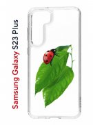 Чехол-накладка Samsung Galaxy S23 Plus Kruche Print Ladybug