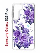 Чехол-накладка Samsung Galaxy S23 Plus (638514) Kruche PRINT Roses