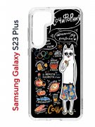 Чехол-накладка Samsung Galaxy S23 Plus (638514) Kruche PRINT Кот Сочи