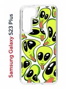 Чехол-накладка Samsung Galaxy S23 Plus (638514) Kruche PRINT Инопланетянин