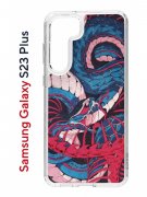 Чехол-накладка Samsung Galaxy S23 Plus Kruche Print Японская змея
