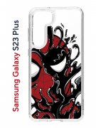 Чехол-накладка Samsung Galaxy S23 Plus (638514) Kruche PRINT Spider-Man-Venom