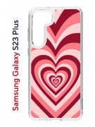 Чехол-накладка Samsung Galaxy S23 Plus (638514) Kruche PRINT Сердце