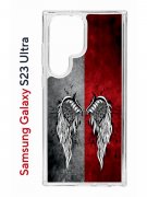 Чехол-накладка Samsung Galaxy S23 Ultra (638515) Kruche PRINT Крылья