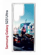 Чехол-накладка Samsung Galaxy S23 Ultra (638515) Kruche PRINT Киберпанк